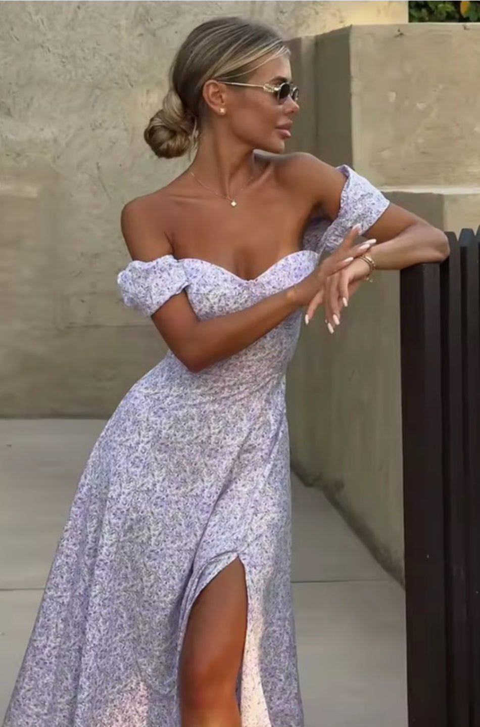 Blossom Breeze Backless Maxi Dress