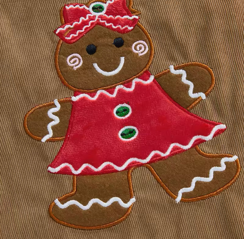 Gingerbread Pinafore Set