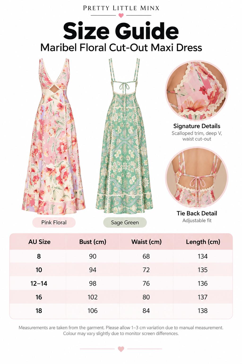 Maribel Floral Cut-Out Maxi Dress – Pink Floral