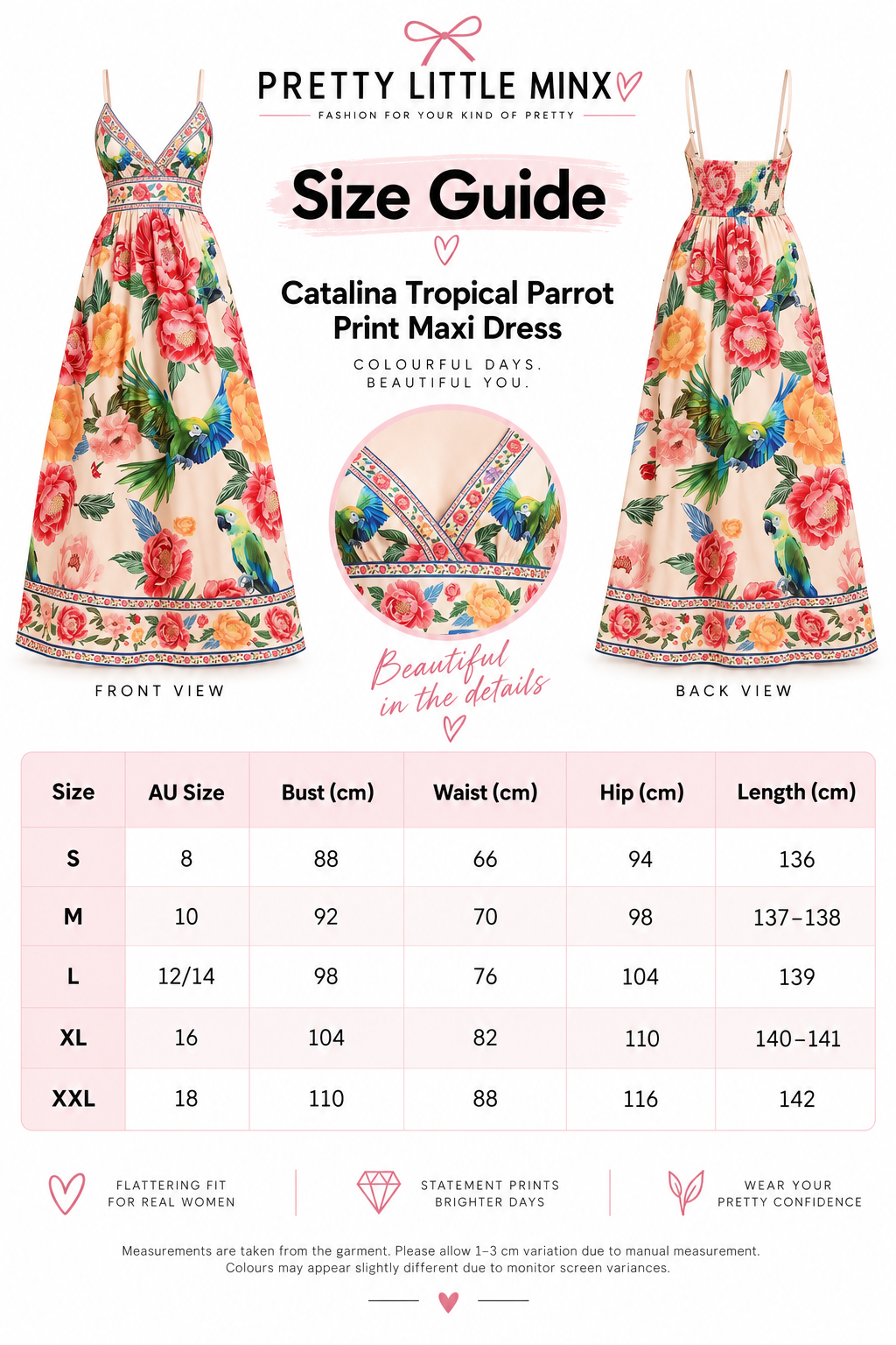 Catalina Tropical Parrot Print Maxi Dress