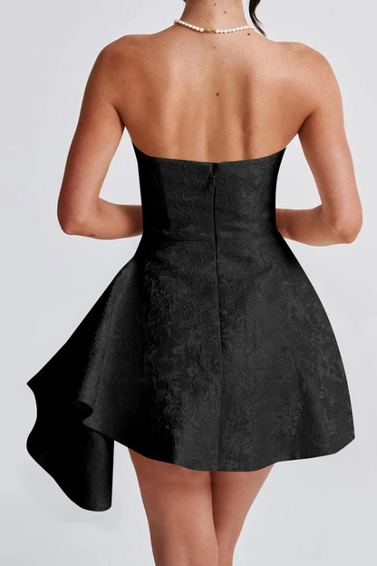 Blue Charm Strapless Mini Dress