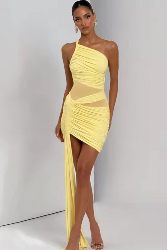 Aurora One-Shoulder Mini Dress