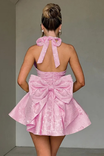 Blossom Halter Mini Dress