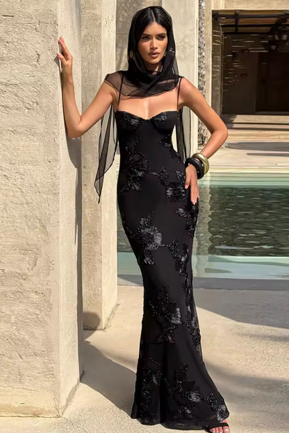 Golden Reverie Backless Gown