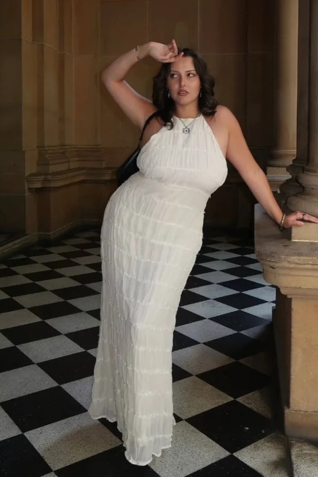 Isla Halter Maxi Dress Black