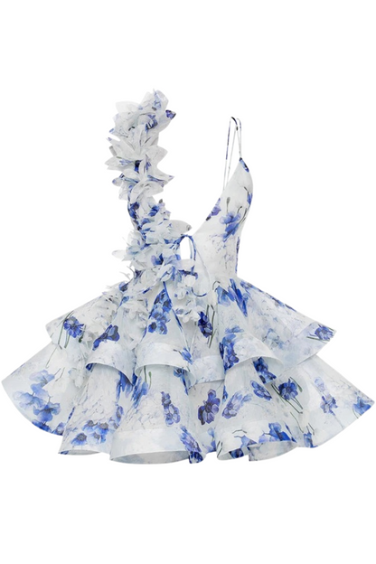 Floral Serenade Mini Dress Pink