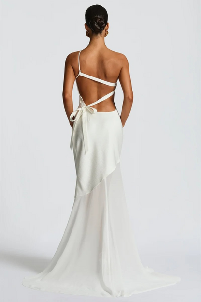 Soleil One-Shoulder Maxi Dress Yellow