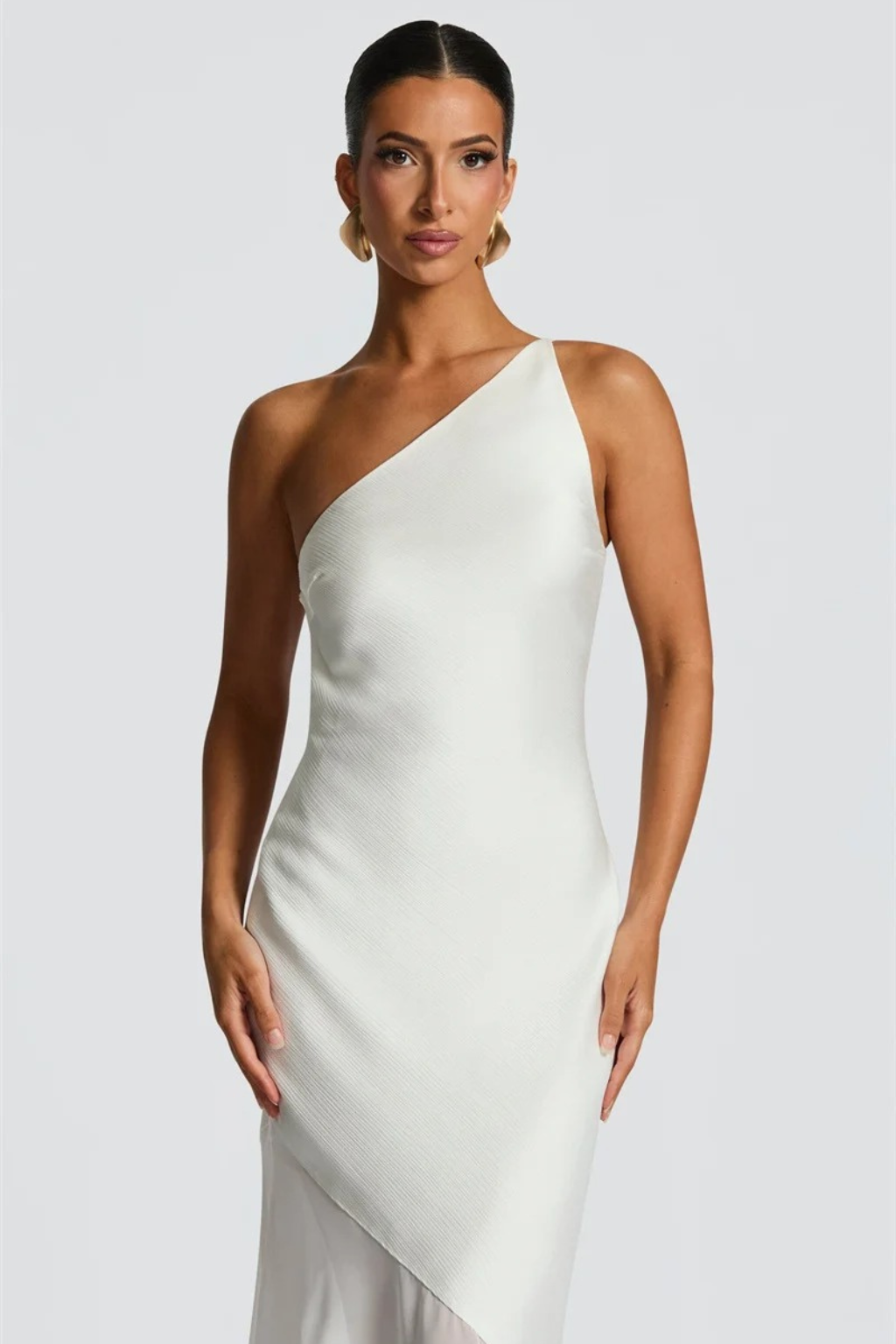 Soleil One-Shoulder Maxi Dress Yellow