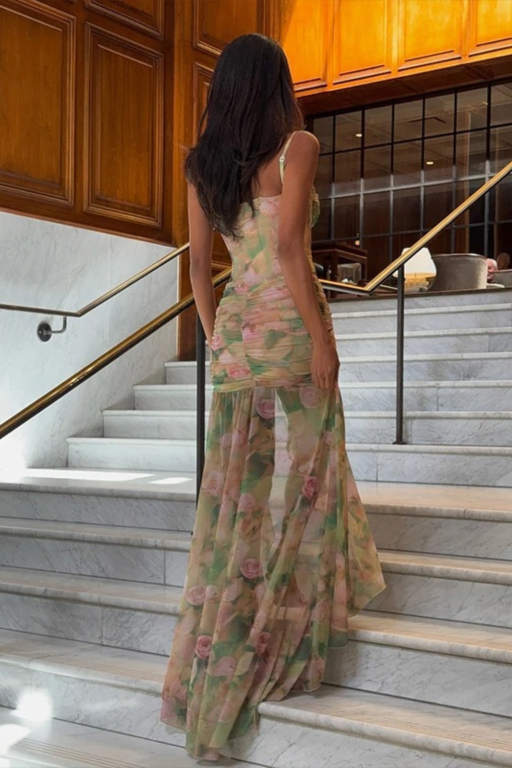 Enchanted Garden Corset Maxi Dress