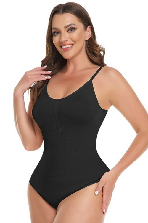 Sculpt, Lift & Smooth Thong Bodysuit Black