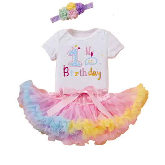 One Birthday Rainbow Set