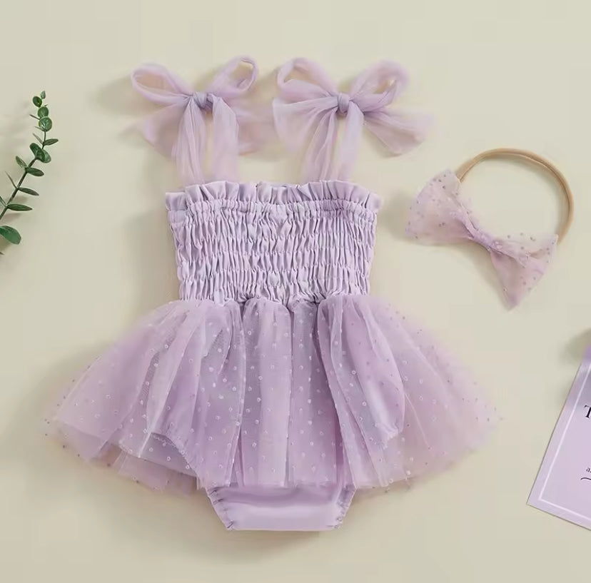 Ivy Romper Lilac