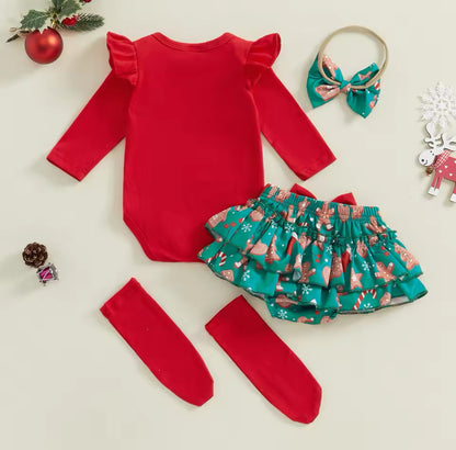 Merry Christmas Romper Set