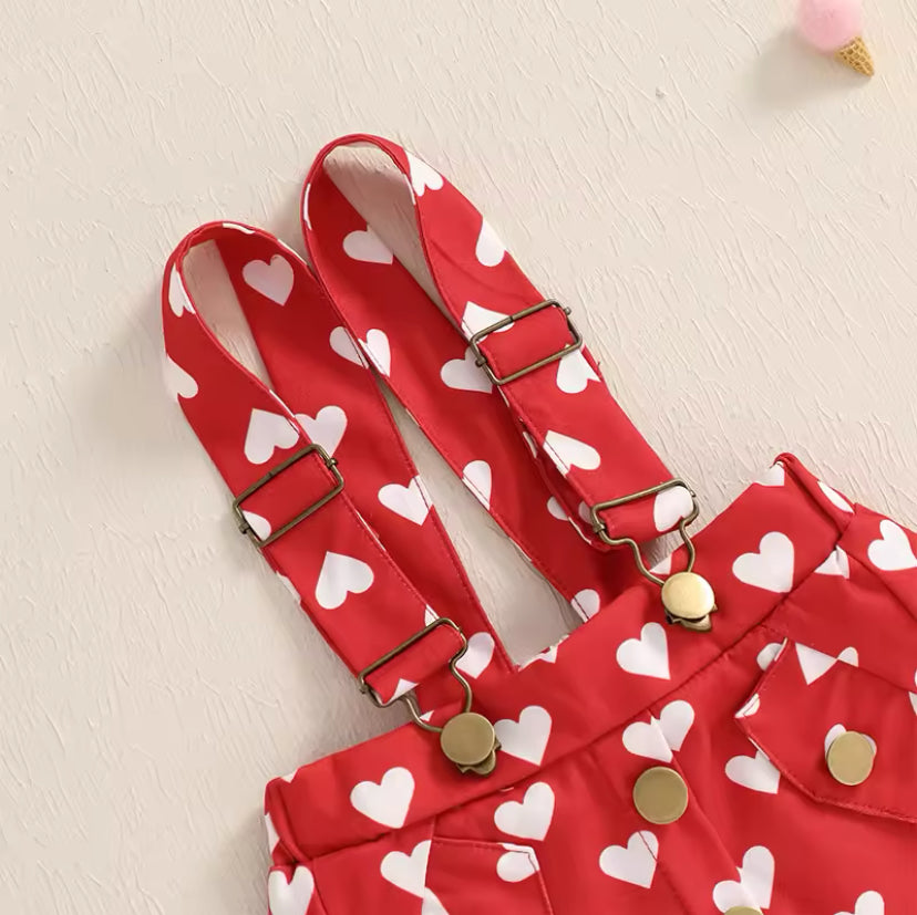 Heart Suspender Set