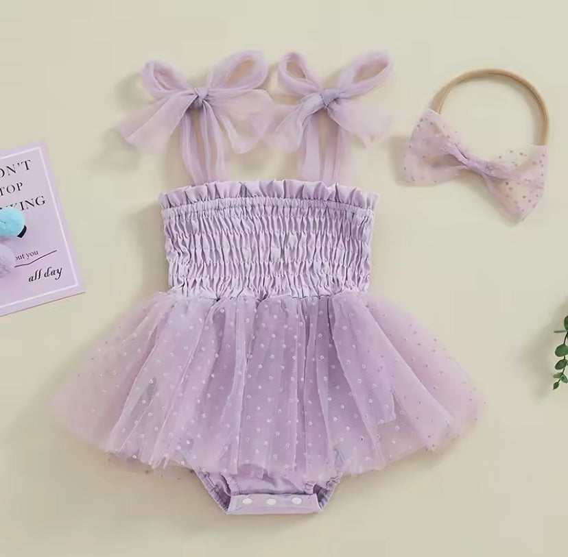 Ivy Romper Lilac