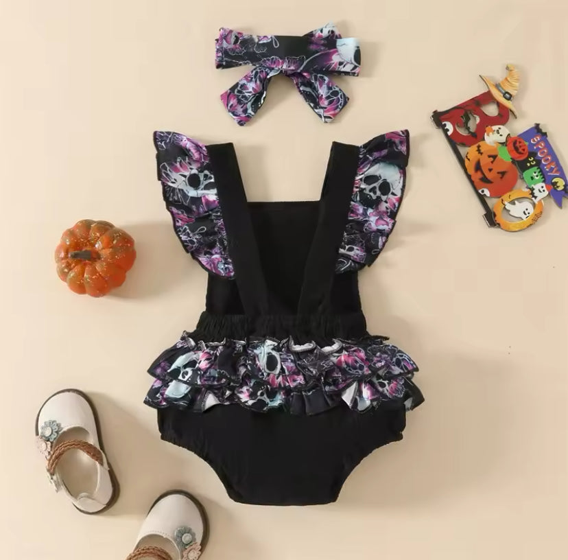 Skull Cord Romper