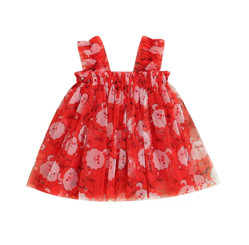 Santa Tulle Dress Red