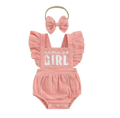 Mamas Girl Romper Pink