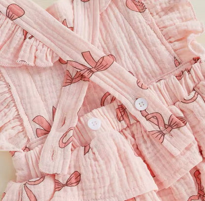 Bow Linen Romper