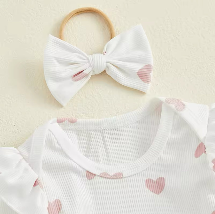 Sweet Heart Pinafore Set