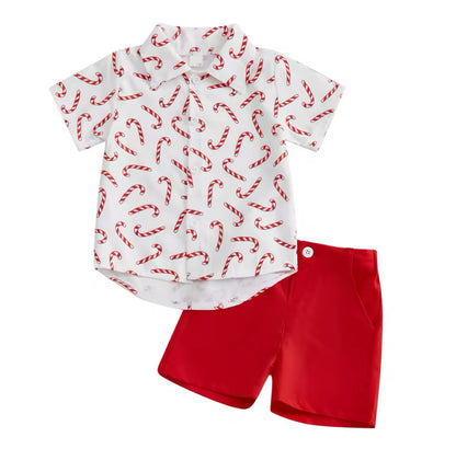 Candy Cane Boy Set