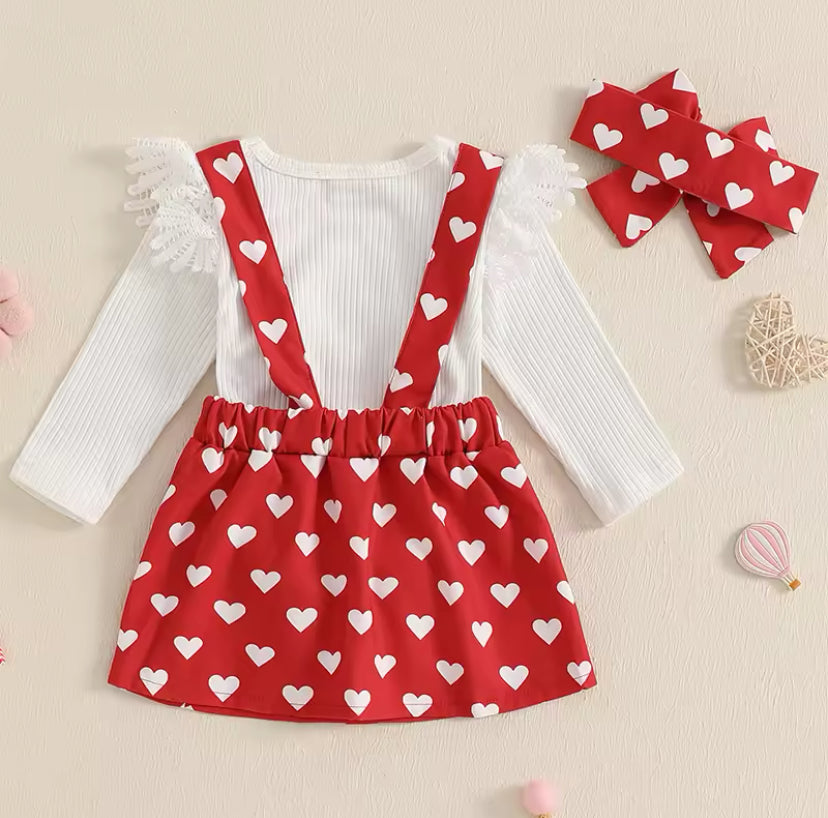 Heart Suspender Set
