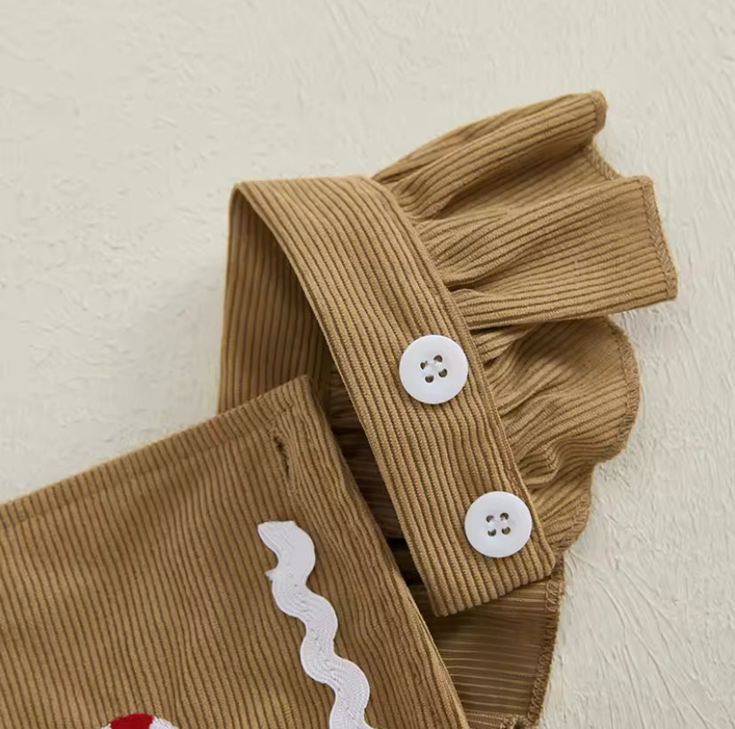 Gingerbread Candy Romper