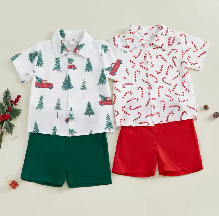 Candy Cane Boy Set
