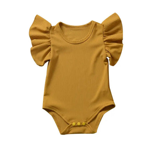 Flutter Ribbed Mustard