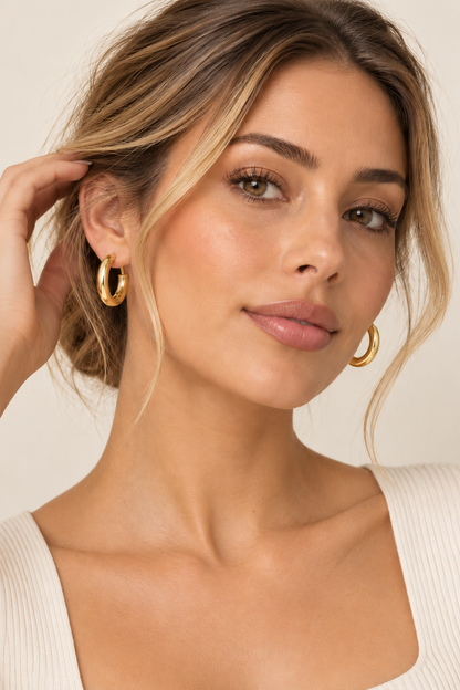 Gold Essential Hoop Earrings