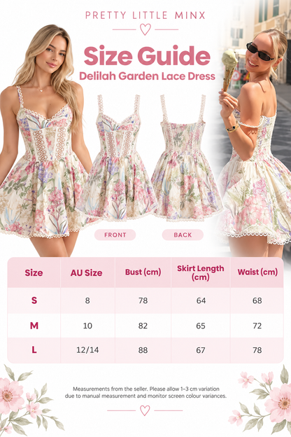 Delilah Garden Lace Corset Mini Dress