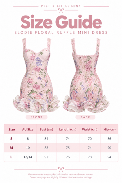 Elodie Floral Ruffle Mini Dress