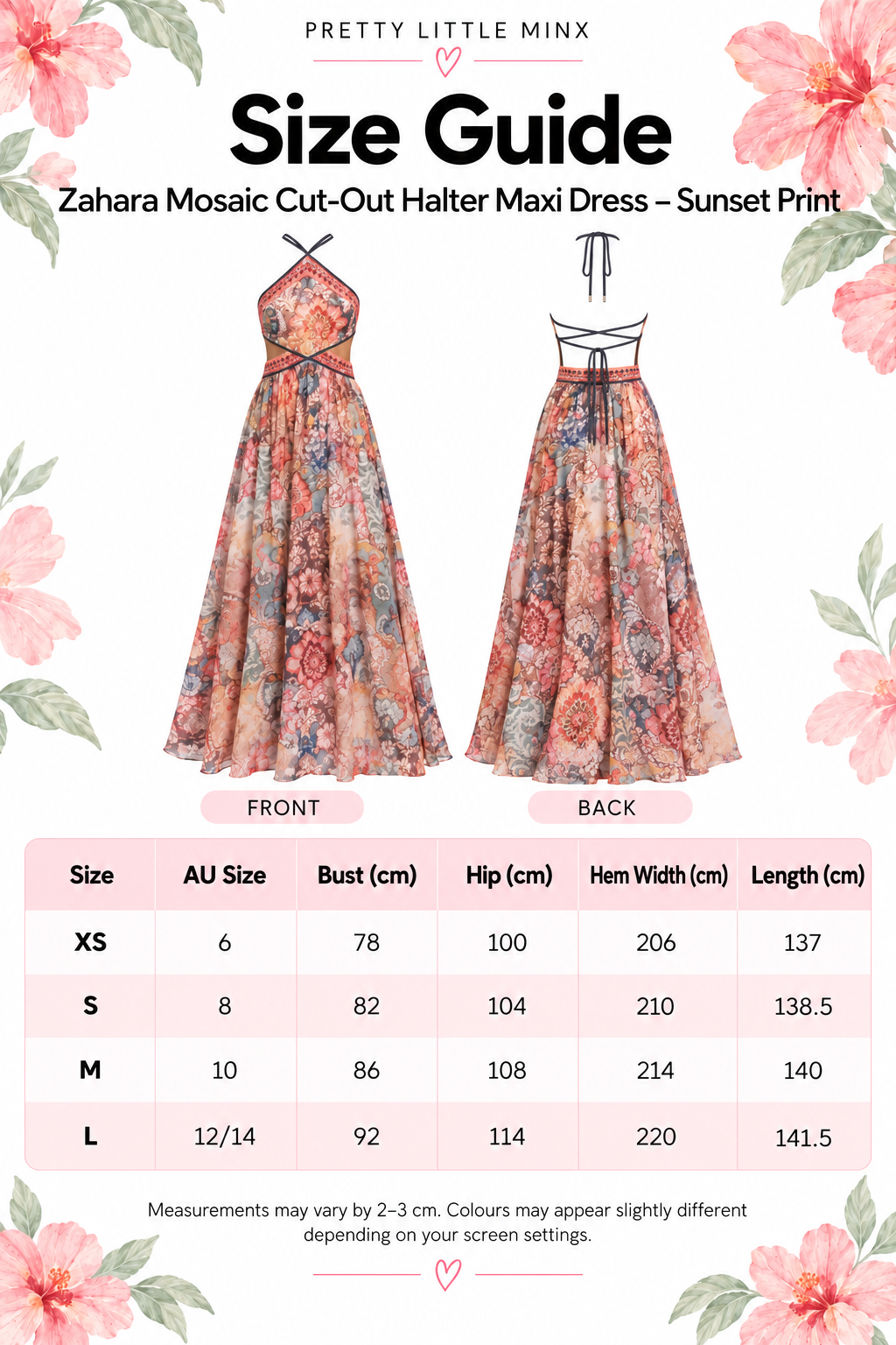 Zahara Mosaic Cut-Out Halter Maxi Dress