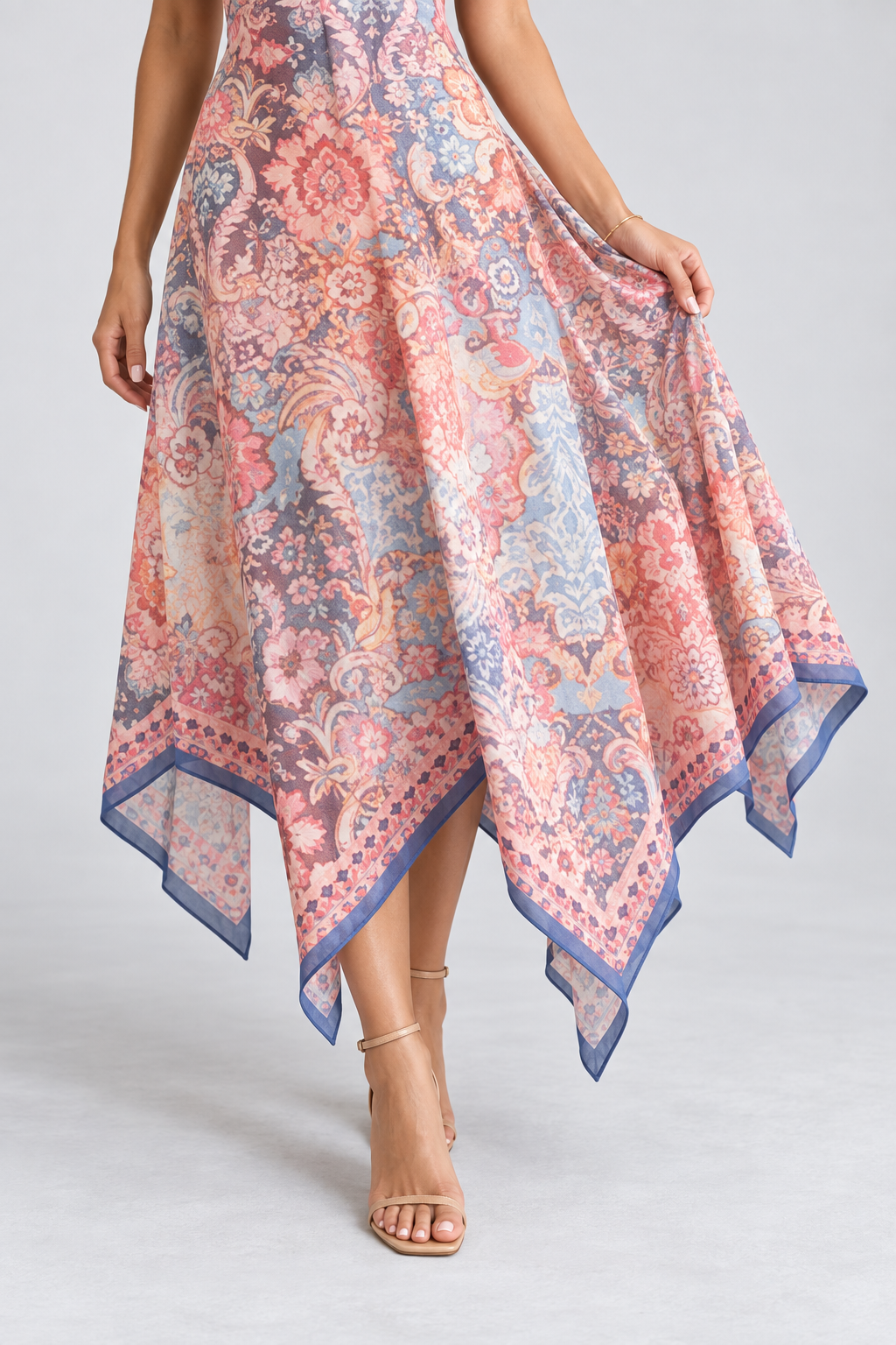 Aurelia Mosaic Halter Maxi Dress