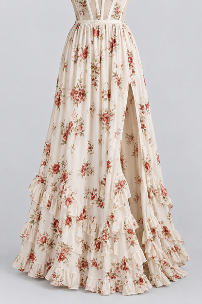 Aurelia Rose Corset Maxi Dress