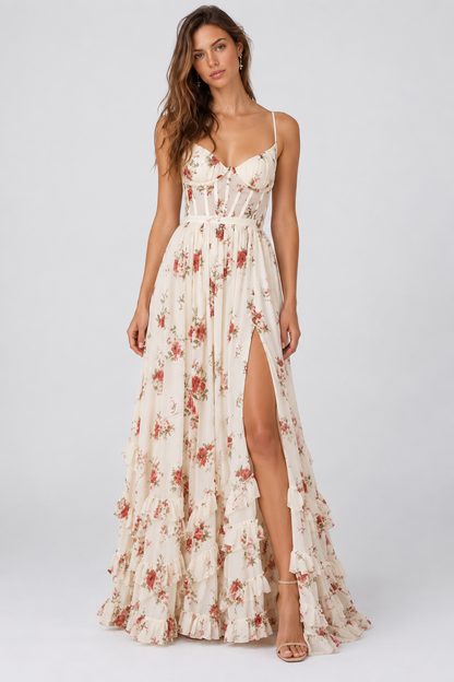 Aurelia Rose Corset Maxi Dress