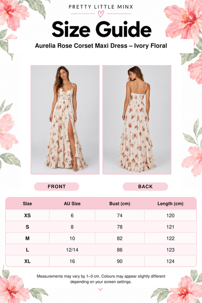 Aurelia Rose Corset Maxi Dress