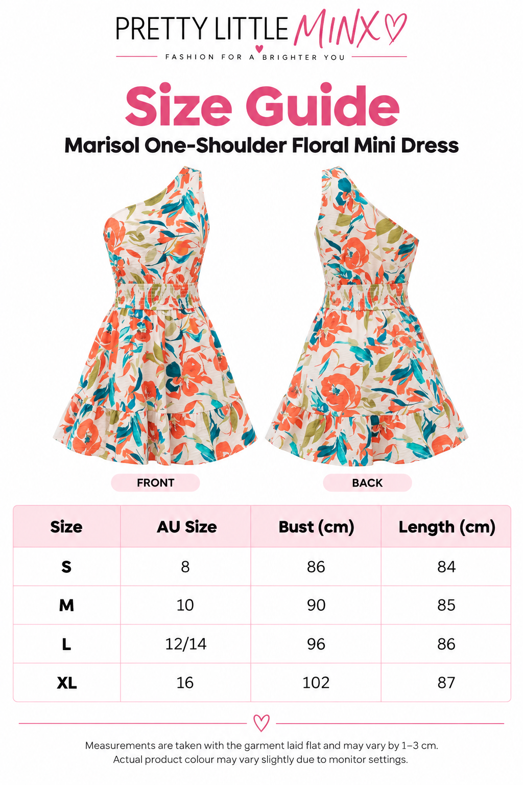 Marisol One-Shoulder Floral Mini Dress