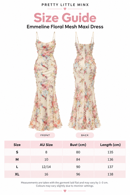 Emmeline Floral Mesh Maxi Dress