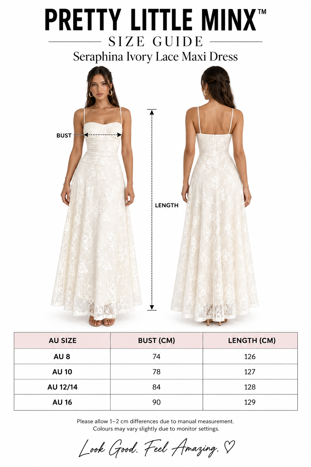 Seraphina Ivory Lace Maxi Dress