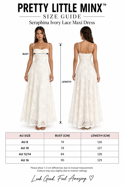 Seraphina Ivory Lace Maxi Dress
