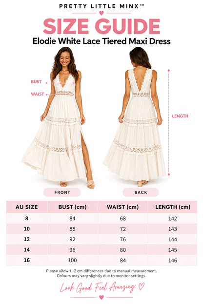 Amara White Lace Boho Maxi Dress