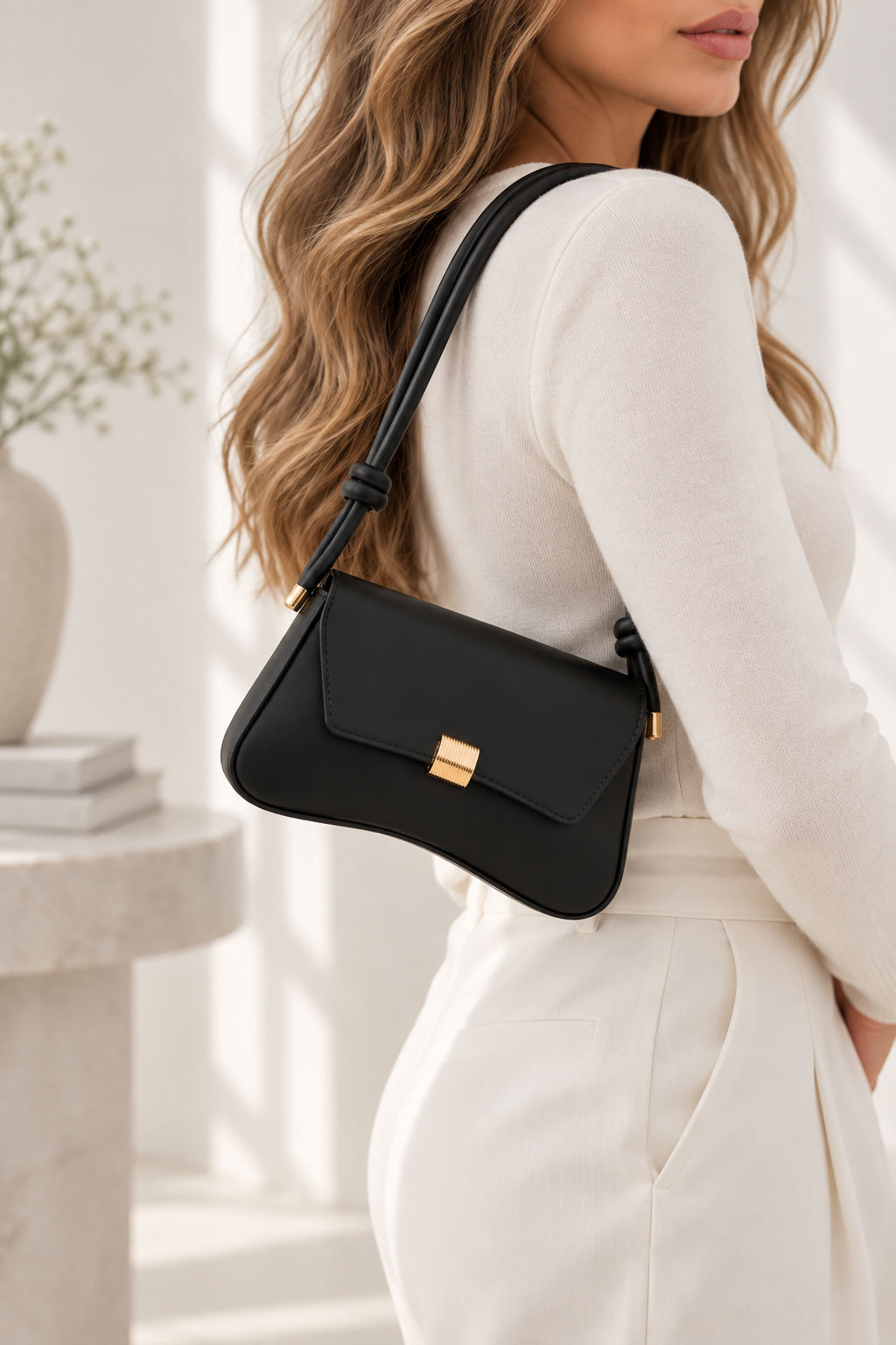 Sabine Mini Shoulder Bag Black
