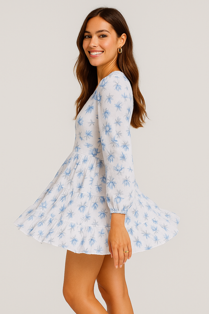 Rosalie Bloom Mini Dress Pink