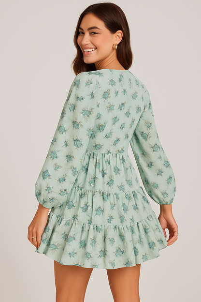 Rosalie Bloom Mini Dress Pink