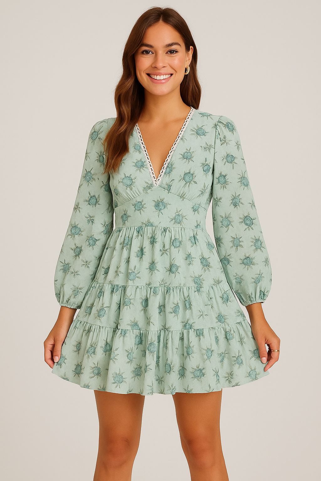 Rosalie Bloom Mini Dress Pink