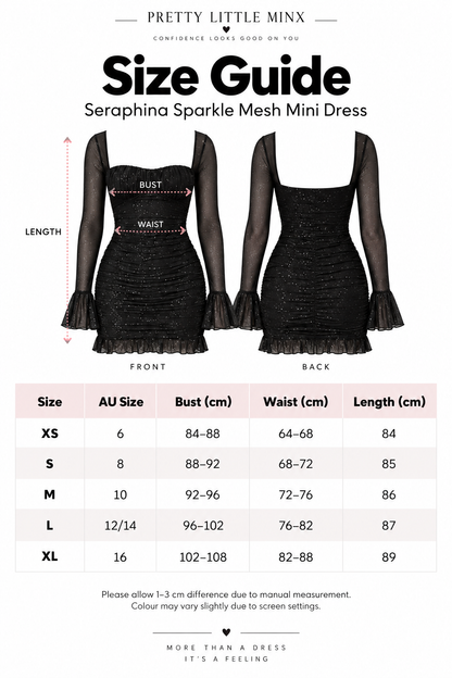 Seraphina Sparkle Mesh Mini Dress