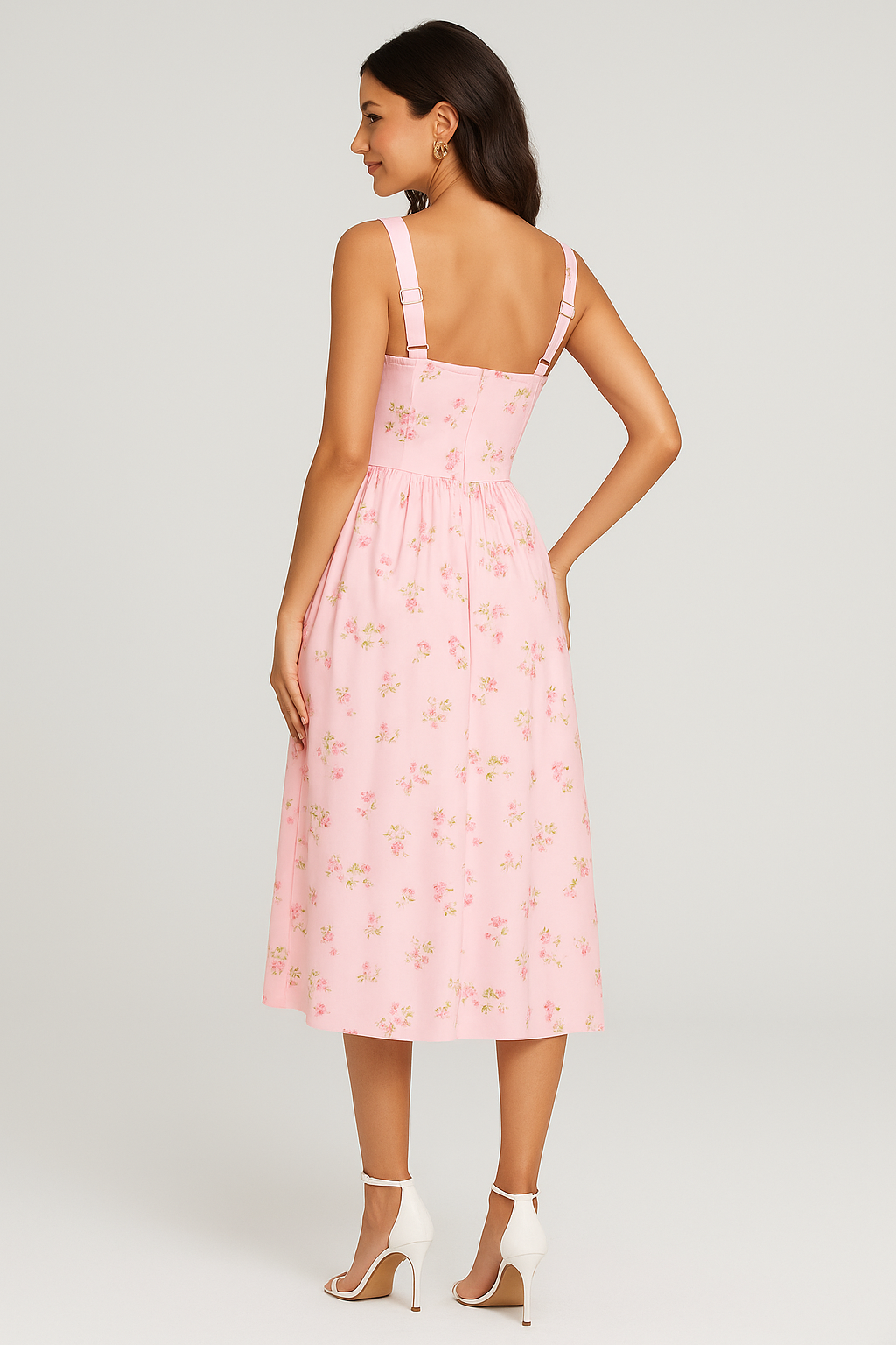 Rosé Daydream Midi Dress