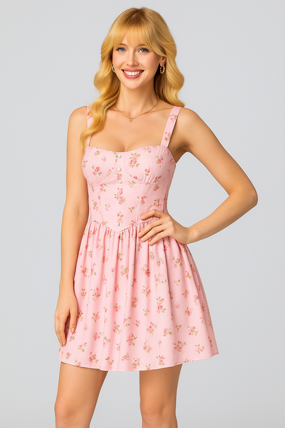 Rosé Daydream Mini Dress