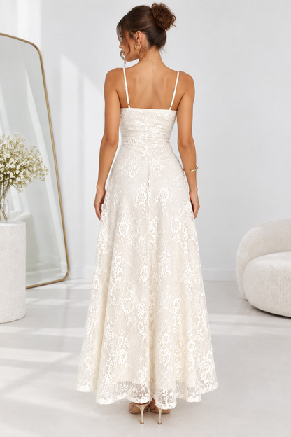 Elowen Ivory Lace Maxi Dress